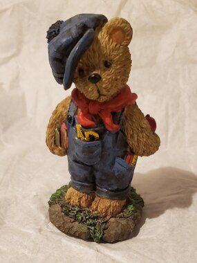 Teddy Bear "Back to School" Keepsake Figurine Boy